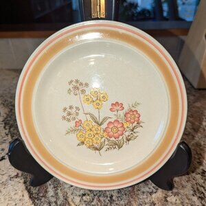 Vintage Newcor Stoneware 1986 Daydream Floral Pattern Salad Plate